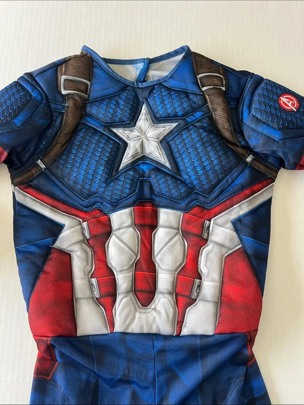 Captain America Superhero Costume with Mask by Rubies Kids Size M